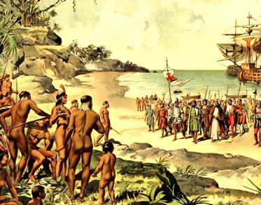 Resultado de imagem para chegadas dos colonizadores indÃ­genas